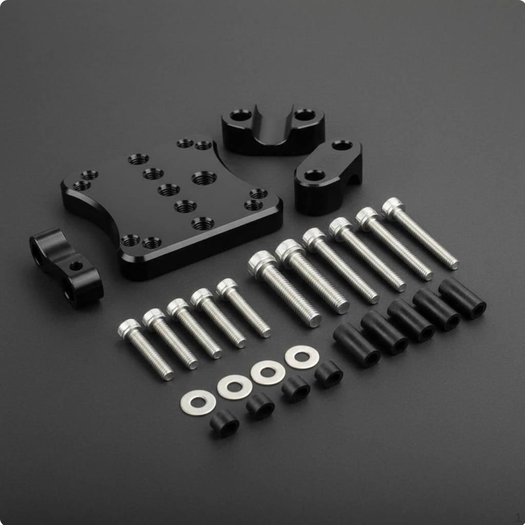 12mm Handlebar Bracket Adjustable Positioning System Mounting for Motorcyclists, Delivery