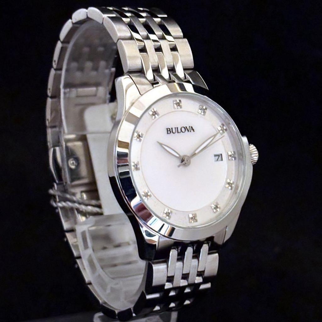 Used [BULOVA] Exhibition special price/Ladies watch/Diamond/Bulova/Stylish