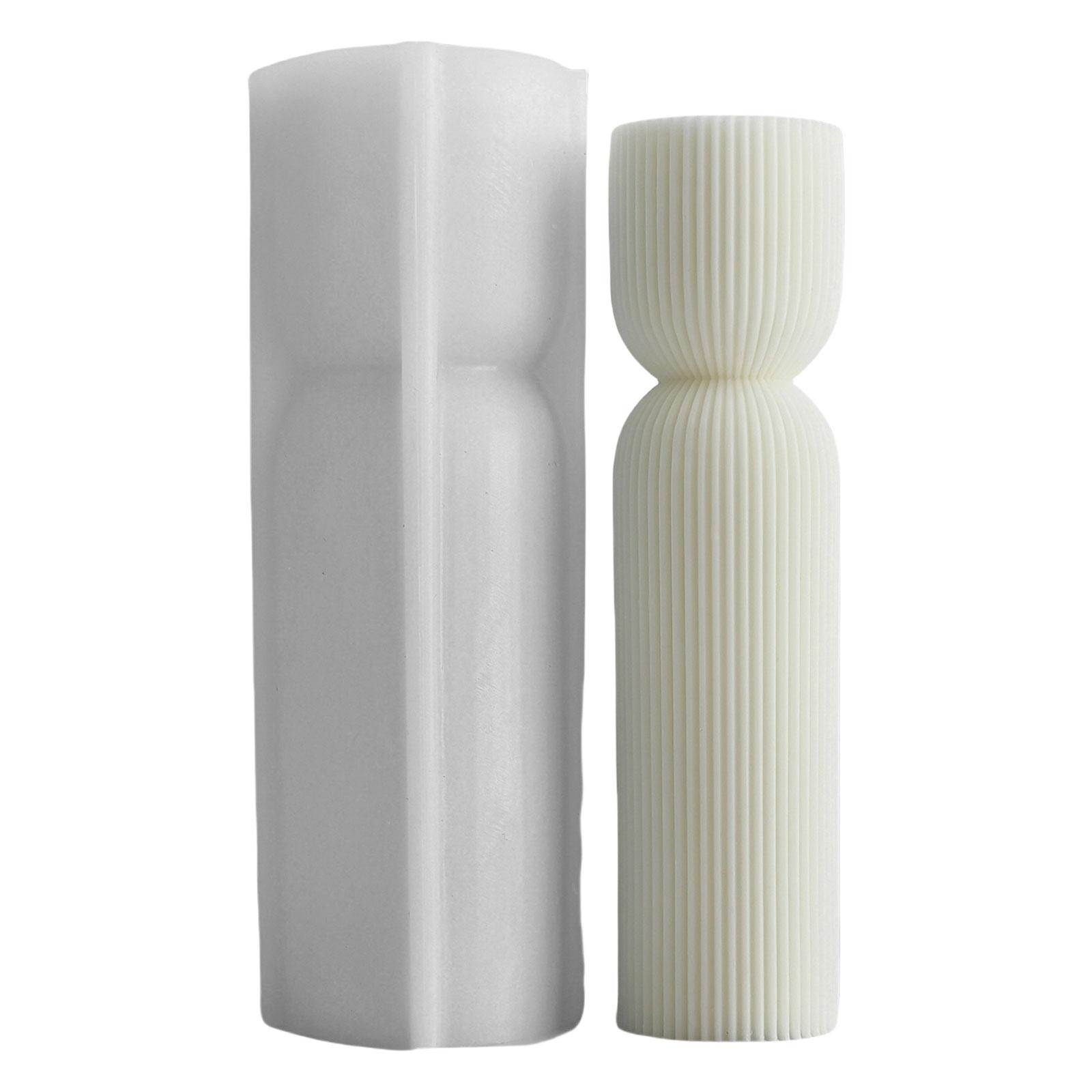 

Гнучка силіконова форма Ручна робота Форма для ароматизованої свічки Смугаста у формі стовпа Ароматерапія Форма для прикрас Домашні прикраси 5105