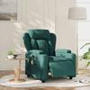 Electric Massage Chair Dark Green Fabric