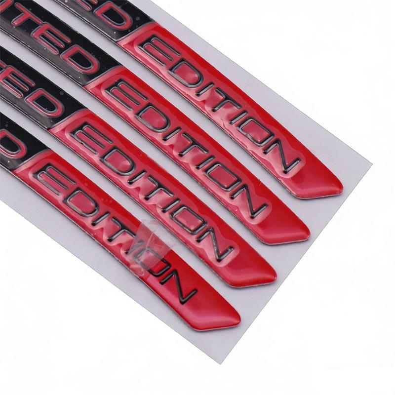 Aluminum LIMITED EDITION Car Wheel Hub Decoration Sticker For Sports Modification Accessories