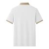 Men Short Sleeve Polo Shirt Classic Lapel Collar Casual Solid Color Lightweight Breathable Summer Tee Top for Daily Wear