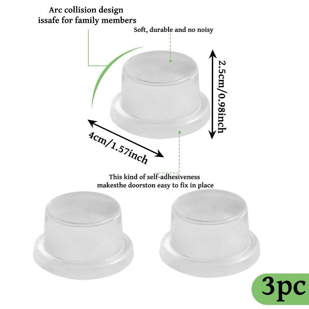 Door Stopper Silicone Handle Bumpers Self Adhesive Mute Anti-Shock Protection Porte Pad Home Improvement Wall Protector Pad