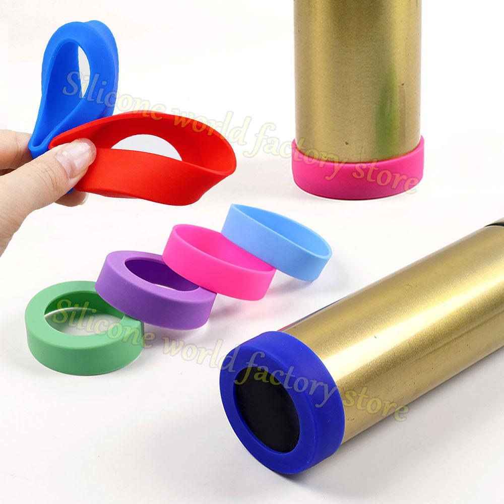 SW 2PCS/Set 7.0CM Silicone Cup Boot Sleeve AntiSlip Cup Bottom Cover 70MM Water Bottle Covers Sheath Insulation Coaster Sleeve