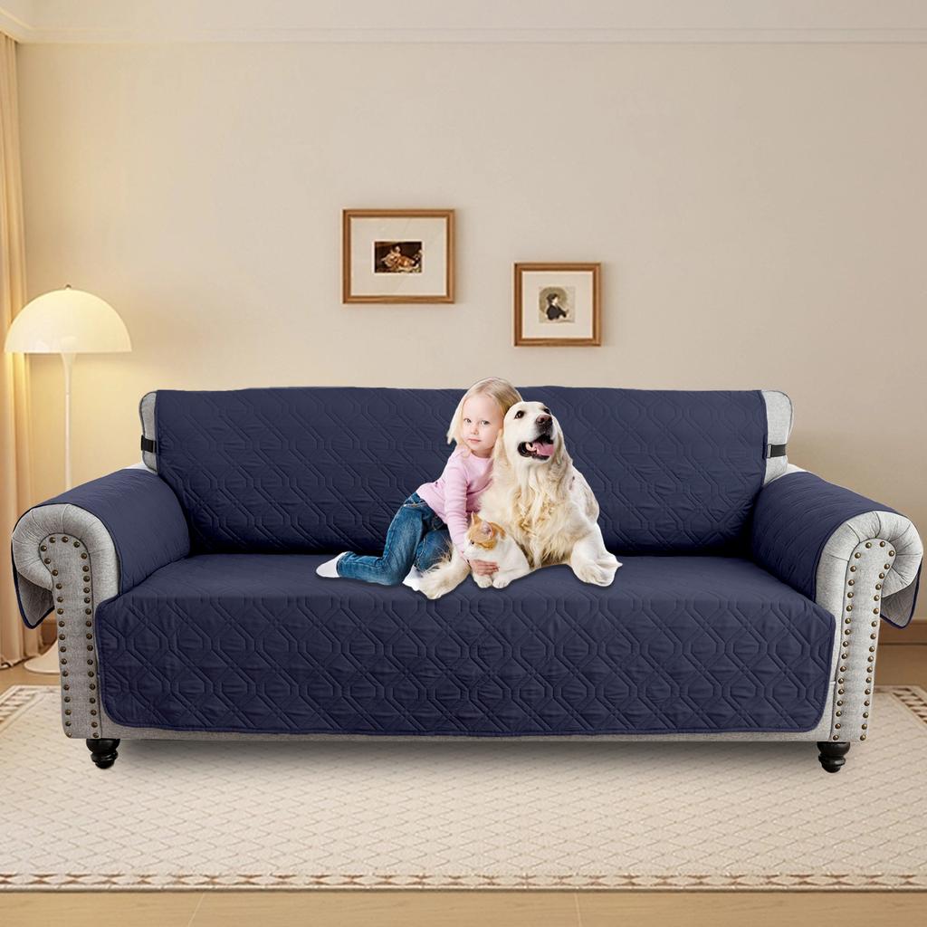 1/2/3/4 Seater  Elastic Strap Sofa Covers Waterproof Sofa Slipcovers  Non Slip Cover for Kids Pets Washable Sofa Protector