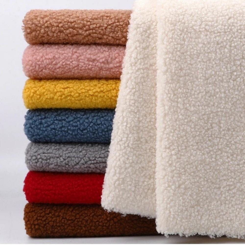 160x100cm Coral Fleece Fabric Thicken Sewing Lining Materials  For Coat Blankets Scarf