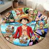 Alfombra Redonda de Área Alfombra de Alfombra de One Piece Para Sala de Estar Dormitorio Sofá Sala de Juegos Decoración Alfombrilla Antideslizante para el Suelo
