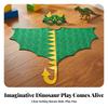 Dinosaur Cape Shiny Costume with Mask Sparkling for Halloween, Kids