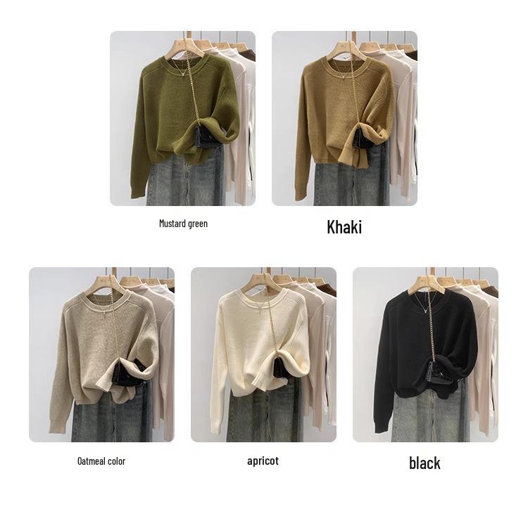 Women's Autumn/Winter 2025 Loose Cardigan Sweater - Chic Niche Design