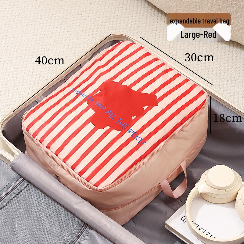 

7-Piece Travel Packing Cubes Set - Compressible Storage Organizer for Clothes