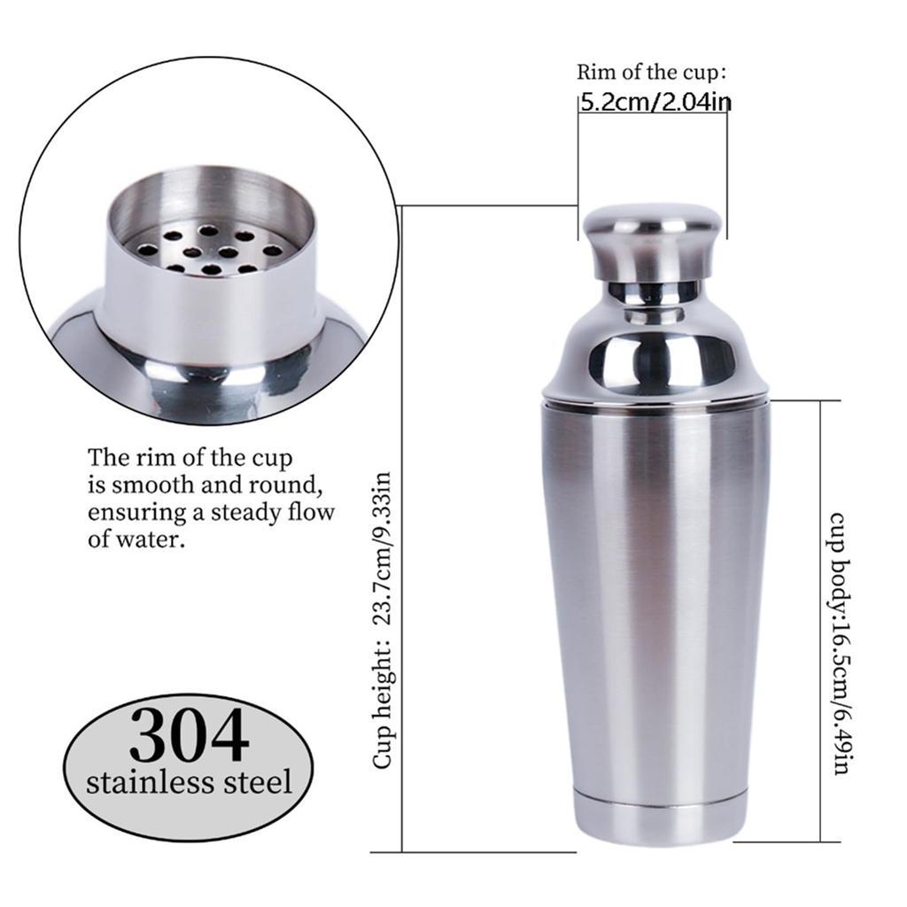 2025+ 24oz Cocktail Shaker - Insulated Double Wall, MartiniShaker, Drink Shaker, Built-in Strainer, Perfect for Home Bar