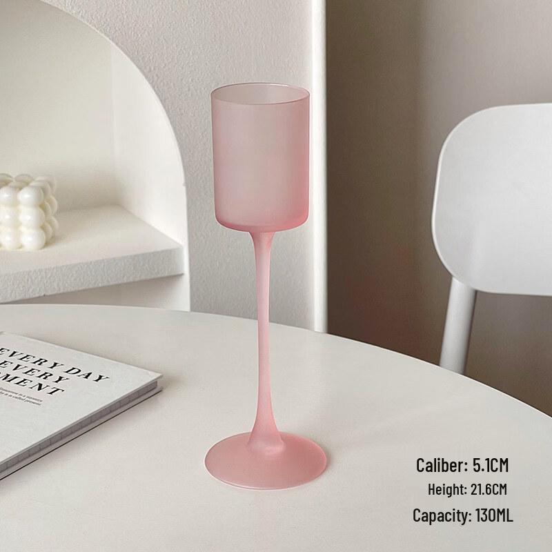ZISIZ Vintage Frosted Black Champagne Glass