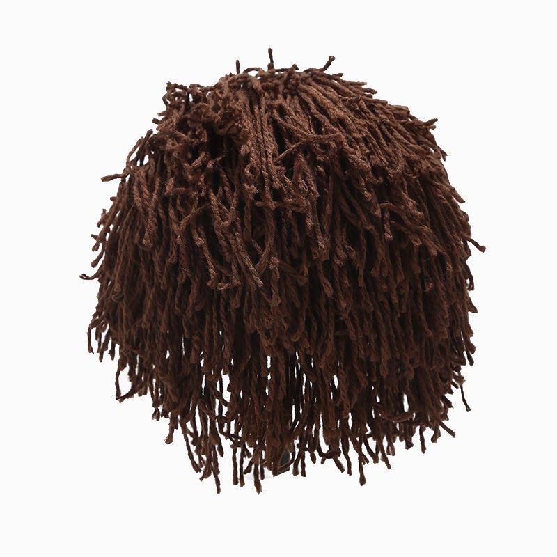 Rasta Wig Beanie Men's Caps Hip Hop Cap Handmade Crochet Winter Warm Hat Gorro Halloween Xmas Birthday Gifts Funny Party Wig