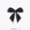 1PC Colorful Bow-Knot Sticker Rhinestone Iron-On Patches for Clothes Clothing Decoration Decal Patches for Jackets
