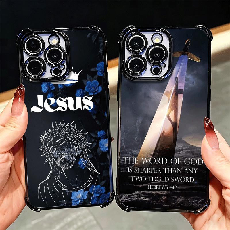 God Jesus Pray Cross Bible Plating Phone Case For Xiaomi Poco X5 X6 X7 X8 Pro Max F8 Ultra F7 M8 M7 M5S Redmi 15C 15 14C 13C 13
