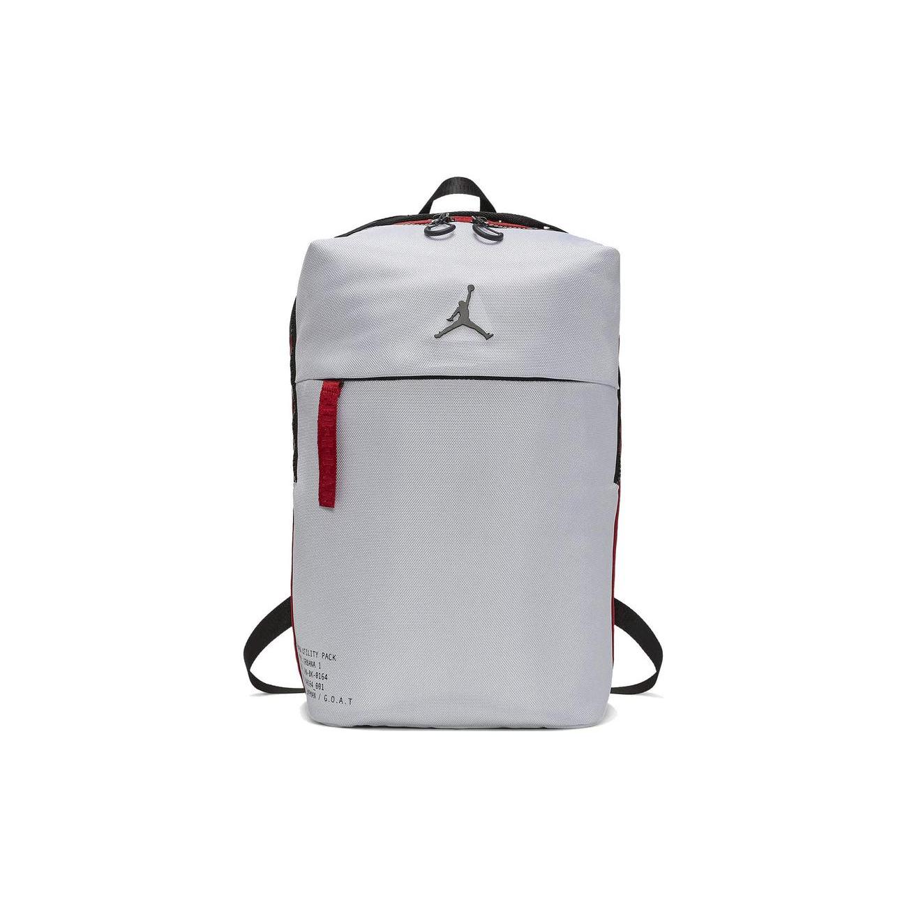 

New Jordan Polyester Computer Basketball Bag Backpack Regular Unisex White Gray 9A0164-001 34.0*14.0*43.9CM