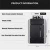Men's Waterproof USB School Backpack Oxford Cloth 15.6 Inch Laptop Backpack Stylish Unisex Business School Back Pack