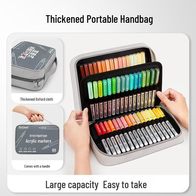 Acrylmarker mit weicher Spitze für Grundschüler - Deckend, Mischbar, Auswaschbar