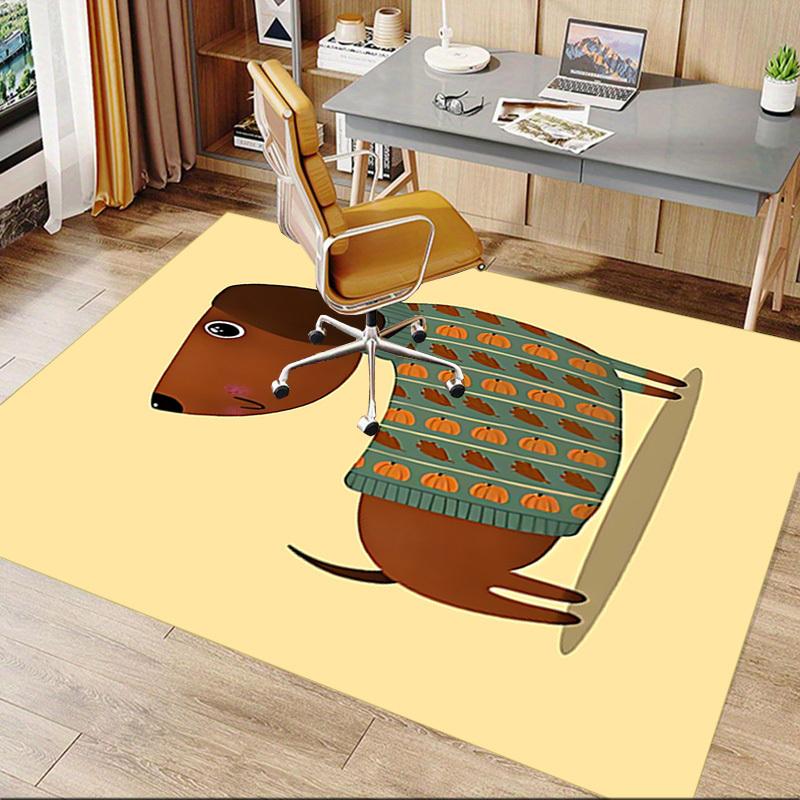 1PC Leaf Pattern Sweater Extra Large Non Slip Floor Carpet, Office, Family, Bedroom, Studio Large Area Rug Indoor Rugs
