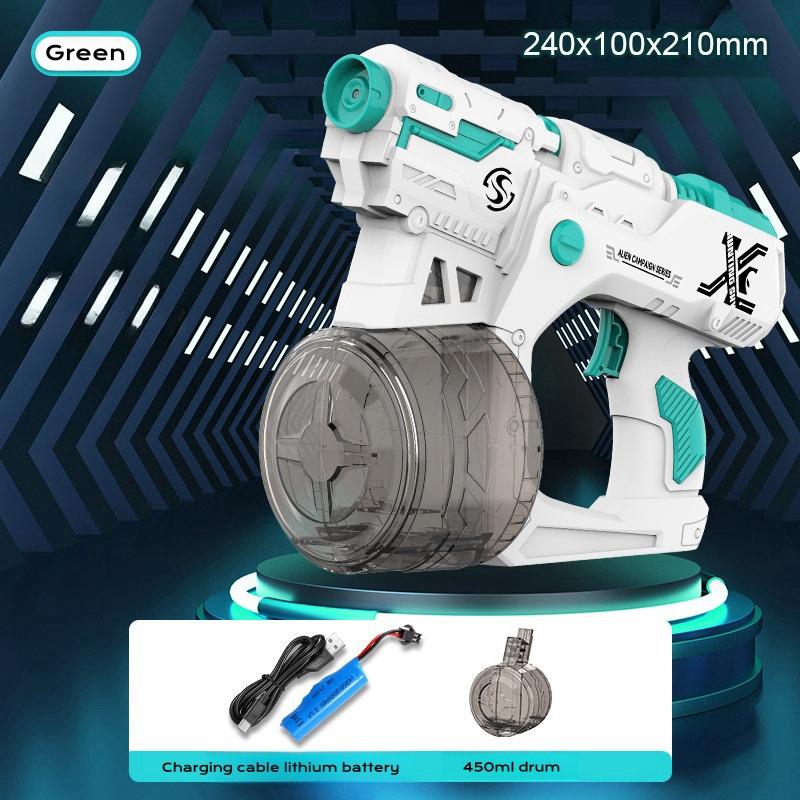Children High-Standard Electric Premium-Quality Water High-Standard Gun Play Sets High-Standard Summer Top-Grade Outdoor Premium-Quality Pool зелёный