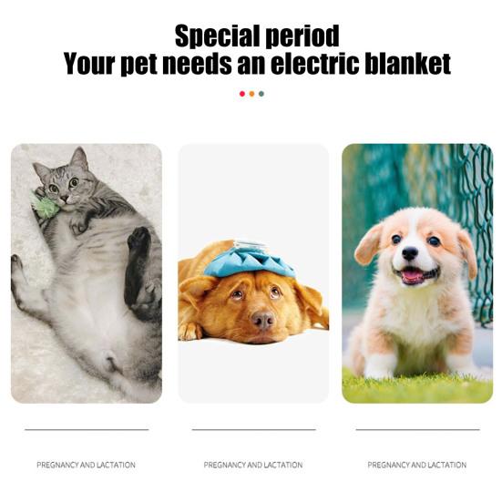 Heated Pet Pad 9 Temperature Adjustable Electric Heated Cat Bed Waterproof Pet