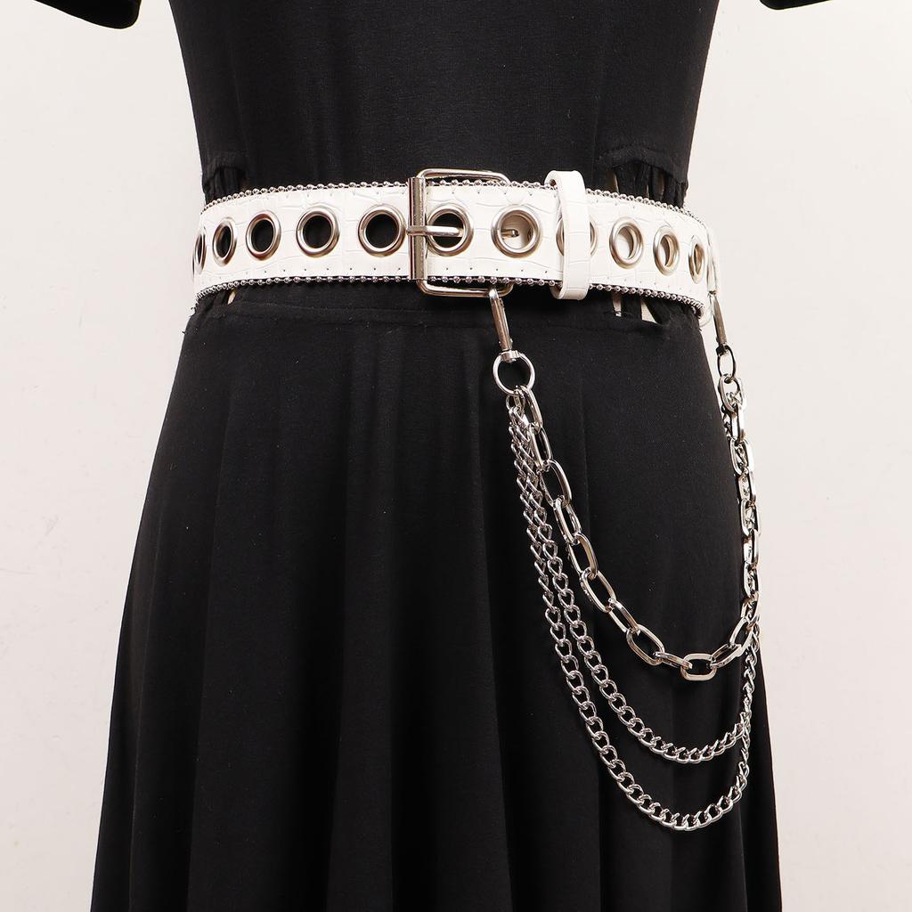 Waist Chain Accessories Women's Wide Belt Pants Pendant Metal Chain Decoration Punk Style