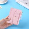 Women Small Coin Purse PU Leather Fashion Short Wallet Solid Color Casual Money Wallet Daily Bag for Ladies