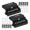 Heavy Duty 7 Way RVs Electrical Junction Box Color Coded Terminals For Tail Lights Brake Lights Trailers Connection Box