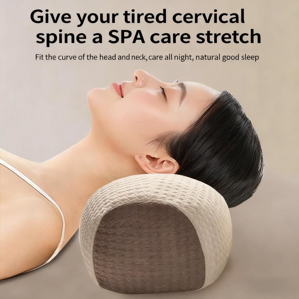 Ergonomic Buckwheat Pillow Adjustable Height Breathable Hypoallergenic Pillow with Removable Cover Cervical Spine & Head Back