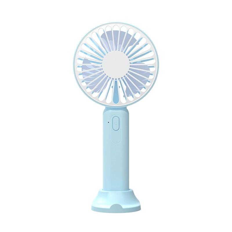 1PCS Mini Portable Multifunctional Folding Small Electric Fan USB Office Desktop Mini Portable Big Wind Palm Fan