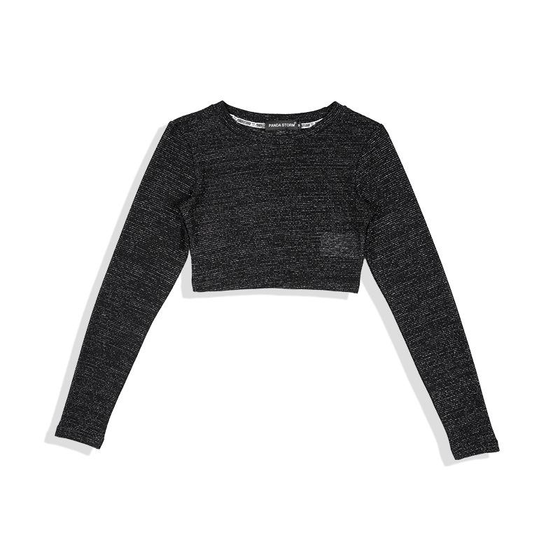 Mädchen Trendiges Pailletten Jazz Tanz Bandeau und Lange Hose Set - Street Dance Performance Kostüm