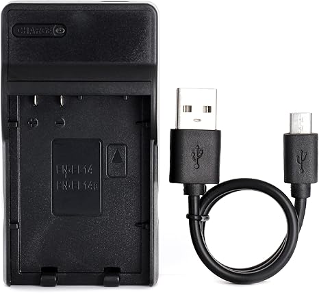 

Battery Charger En-El14 Mh-24 For Nikon D3100, D3200, D3300, D3400, D3500, D5100, D5200, D5300, D5500, D5600, Df Dslr