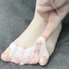 2Pcs Toe Separators for Overlapping Toes Soft Silicone Bunion Corrector for Men Women Reusable Ergonomic Spacer for Foot Alignment Hallux