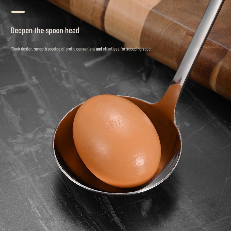 Stainless Steel Soup Spoon Ladle with Colander for Household or Restaurant Use