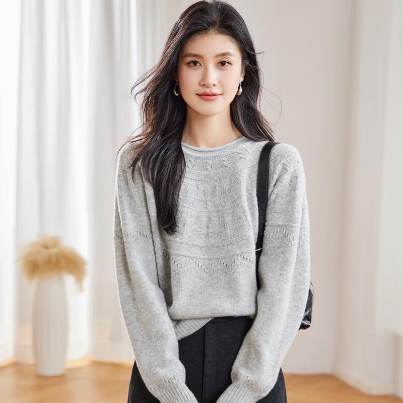 

Women s 100% Merino Wool Jacquard Knit Sweater M