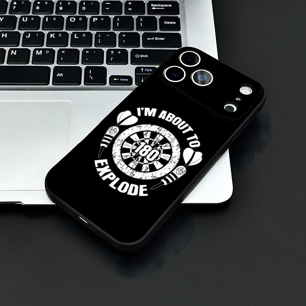 Playroom Dart Printed Phone Case For IPhone 17 Air 16 E Pro Max 15 14 13 Mini 12 Pro 11 Max Plus Black Soft Shell