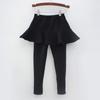 Pure Color Girls Pants Kids Leggings 2-10Y Children Clothing Spring Autumn Cotton Leggings Warm Baby Girl Skirt-Pants