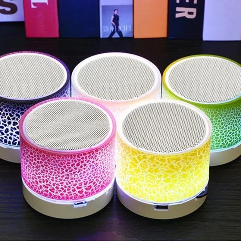Mini difuzor Bluetooth Difuzor fără fir Crack LED SD Card USB Subwoofer Portabil MP3 Muzică Coloană de sunet pentru PC Telefon mobil