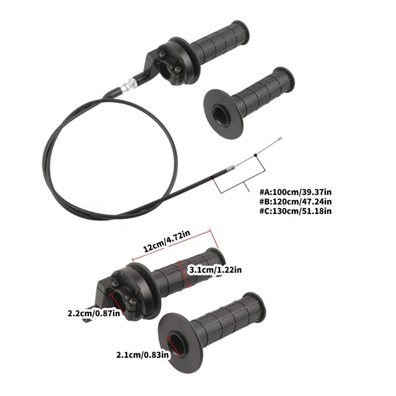 Weather Resistant Plastic Handle Grips Cable For ATV Motorcycle Featuring Smooth Throttle Response And Anti Slip Design