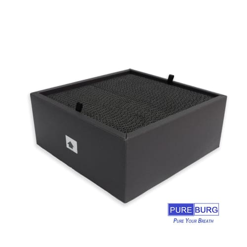 PUREBURG A01A-WH, A01A-P100 Replacement Filter Compatible with BALMUDA The Pure White Air Purifier, Dust Collection/Deodorizing Filter