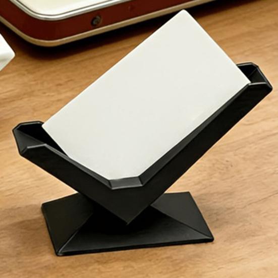 Yousheng 3D Printed Business Card Holder, Business Card Display Rack, Inclined Design Card Stand for Office Desk
