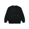 Alphabet Logo Pattern Round Neck Black Men's P20CS006