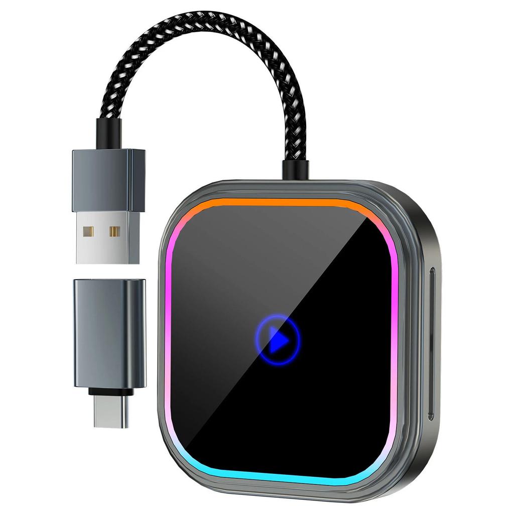 5.0 Wireless Adapter 2 In 1 For Car/Play Android Auto Multimedia Video Play