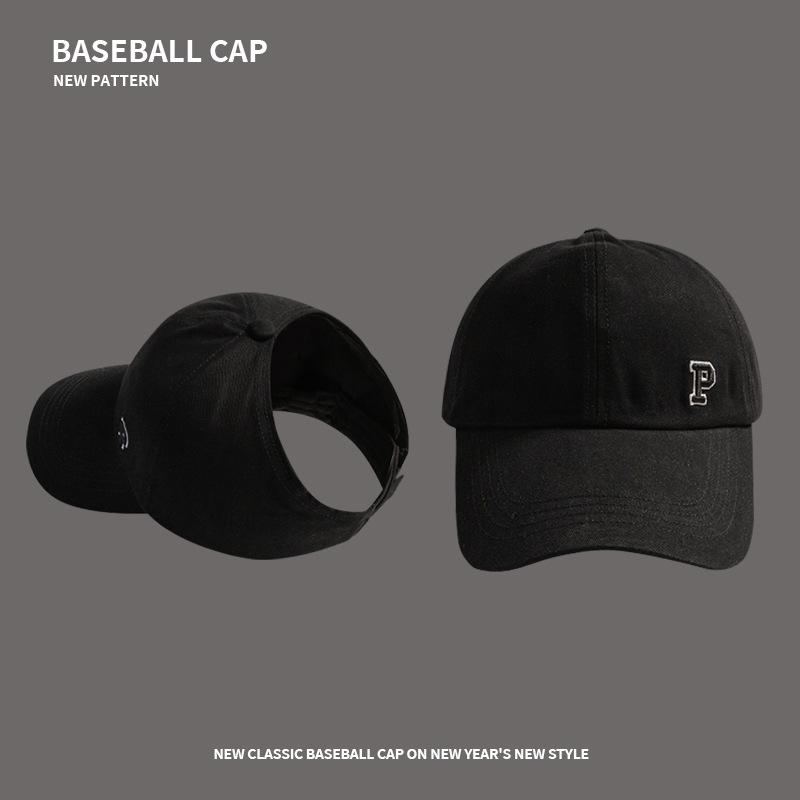 

Hat Female tide brand ponytail golf baseball cap four seasons outdoor sports breathable sunshade empty top cap 54-60Cm (adult)