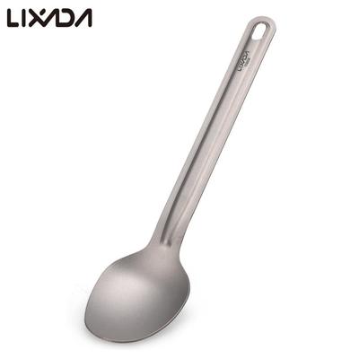 Lixada Titanium Spoon Outdoor Portable Dinner Spoon Cutlery Camping Backpacking Picnic Ultralight