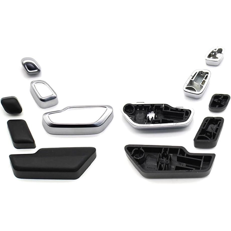 Car Front Fit for Seat Headrest Adjust Switch Button Cover Replacement Fit for Benz C E ML GL GLE GLK W204 W212 W207 W166 X204 2129059700(Black-R