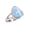 Natural Republic Larimar Edelstein 925 Massiv Sterlingsilber Geschenkring S.8 t7s37