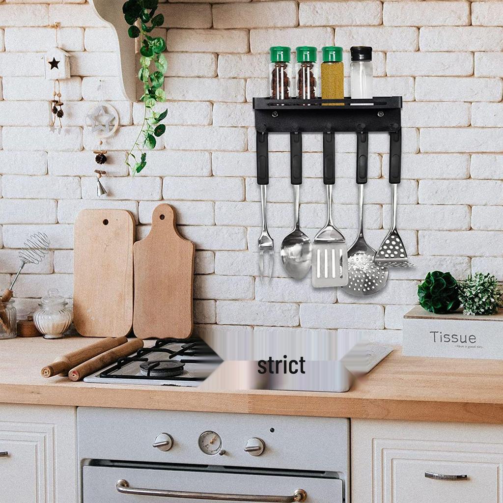 Stainless Steel Wall-Mounted Key Holder with Shelf and Mail Storage Hooks