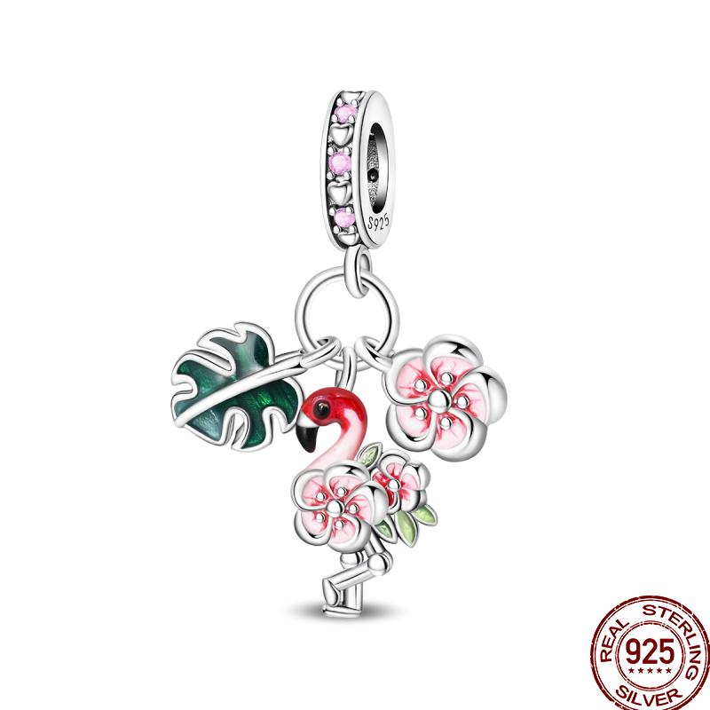 Spring Butterfly Collection Copper Sunflower Bear Butterfly Colorful Beads Suitable Fit 3Mm Original Bracelet