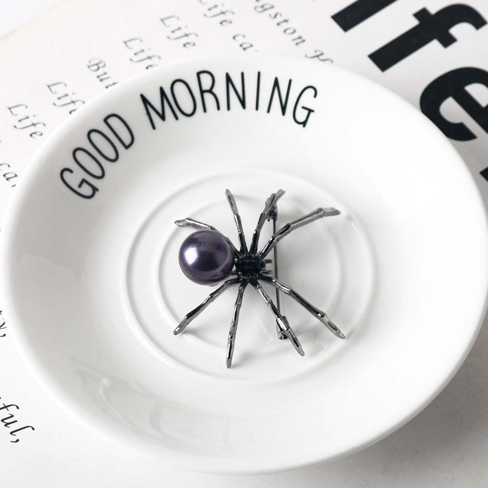 Clothes Backpack Halloween Spider Brooch Lapel Badges Halloween Badge Big Spider Badge  Jeans
